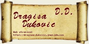 Dragiša Duković vizit kartica